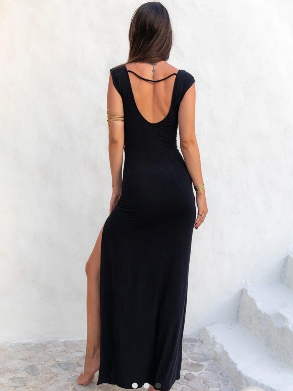 Athena Dress Black Onyx - Picture 3 of 6